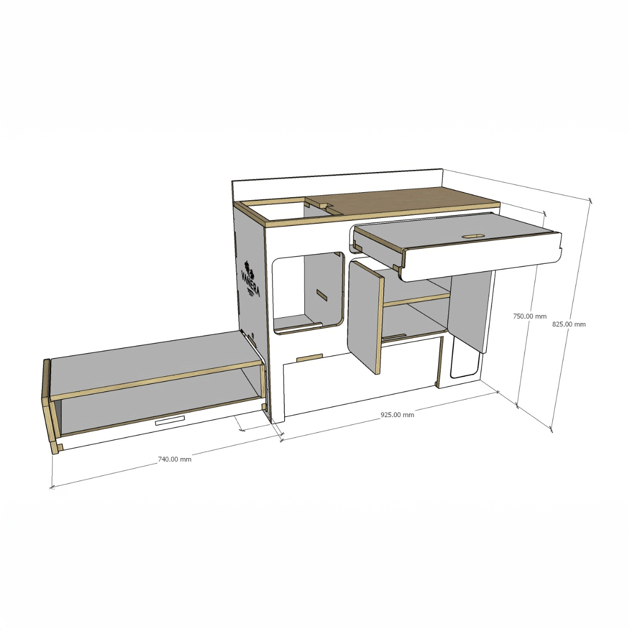 Fraser Kitchen - Van Conversion Kits - Vanera