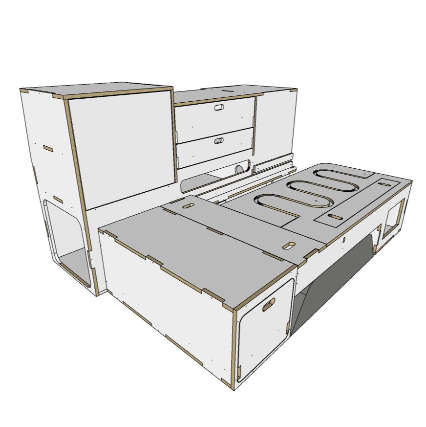 3rd Door Troopy - Camper Conversion Kit - Vanera