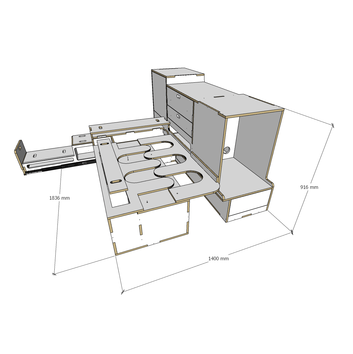 3rd Door Troopy - Camper Conversion Kit - Vanera