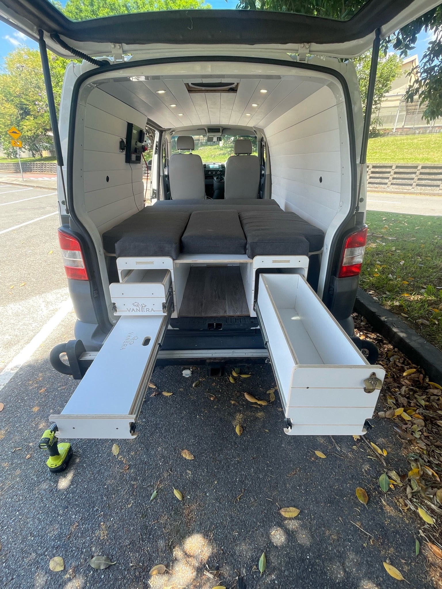 Youi Bed Custom Mattress - Van Conversion Kits - Assembled - Van Fitout - Open