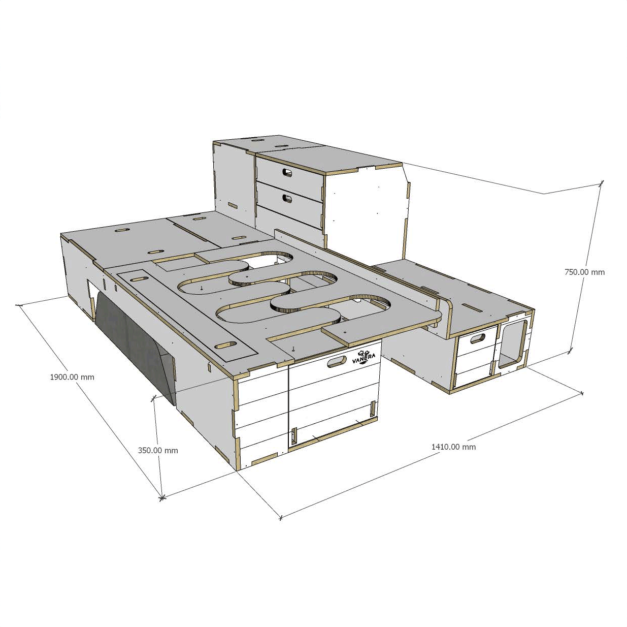 Tracks Troopy Kit - Camper Conversion Kit - Vanera