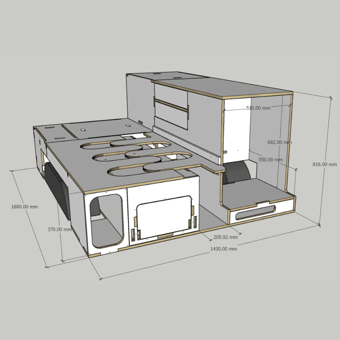 Troopy upright 85L - Camper Conversion Kits