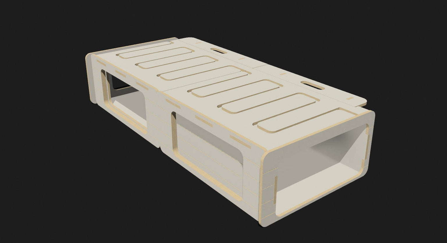 Crescent Couch FLAT PACK - Van Conversion Kit