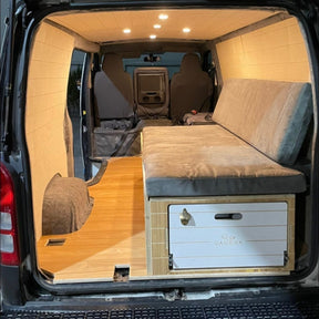 Crescent Couch - Van Conversion Kits - Fitout - installed