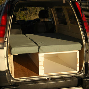 Crescent Couch - Van Conversion Kit - White - Bed