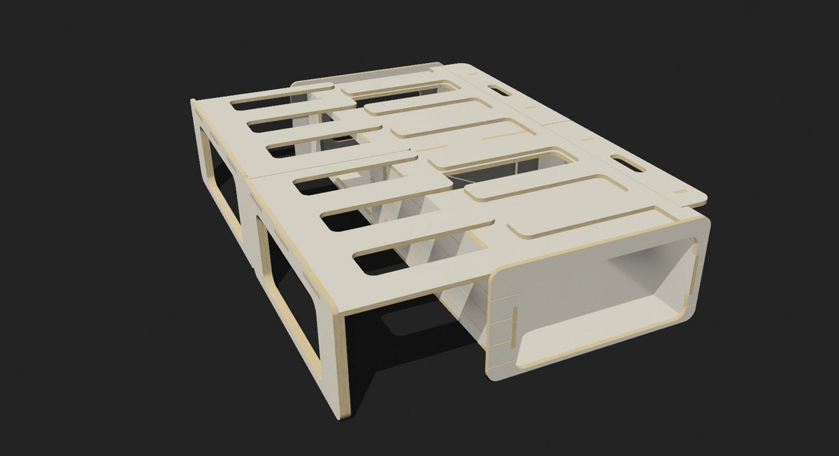 Crescent Couch FLAT PACK - Van Conversion Kit