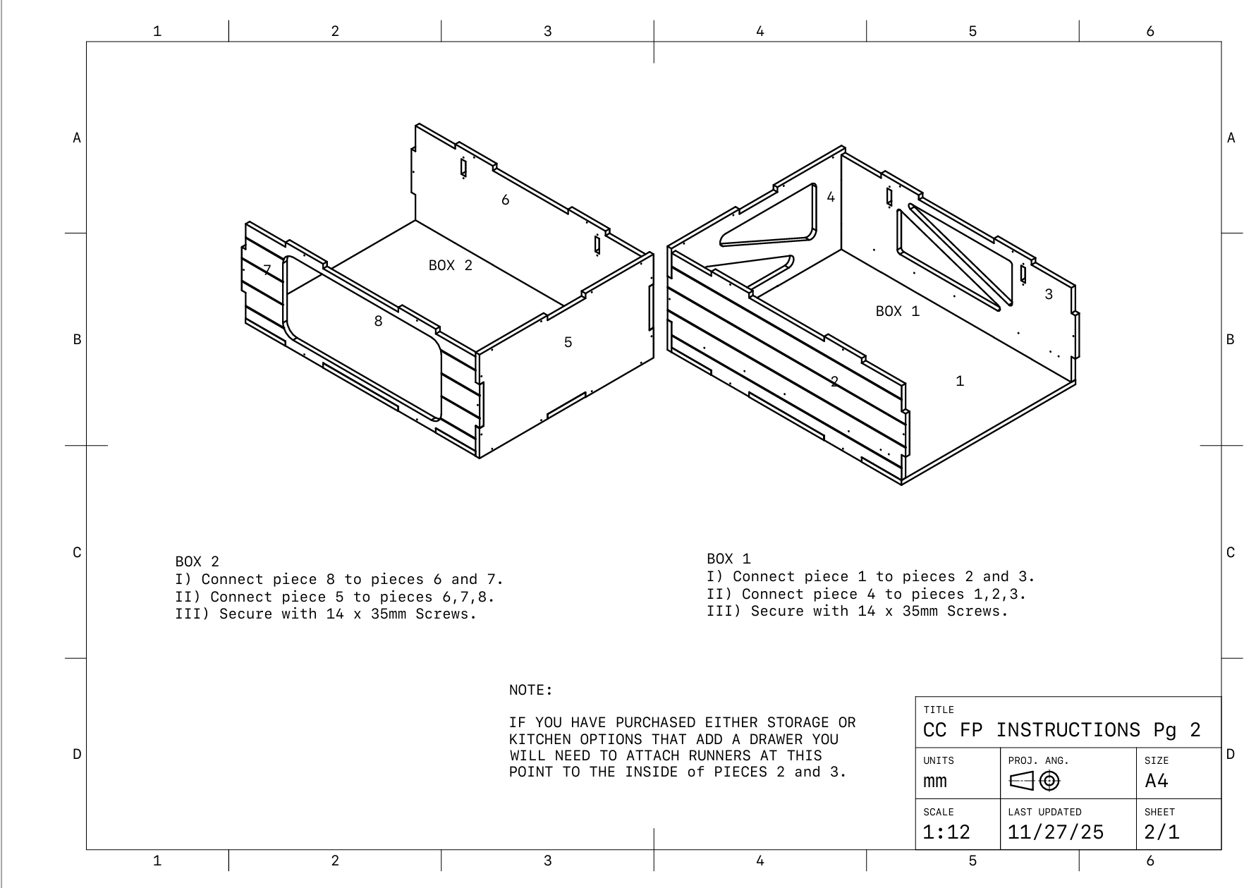 Crescent Couch FLAT PACK - Van Conversion Kit