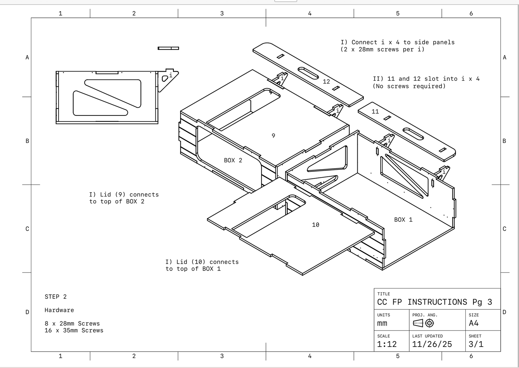 Crescent Couch FLAT PACK - Van Conversion Kit